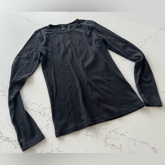 Everlane Lux Rib Long-Sleeve Crew - Picture 2 of 9